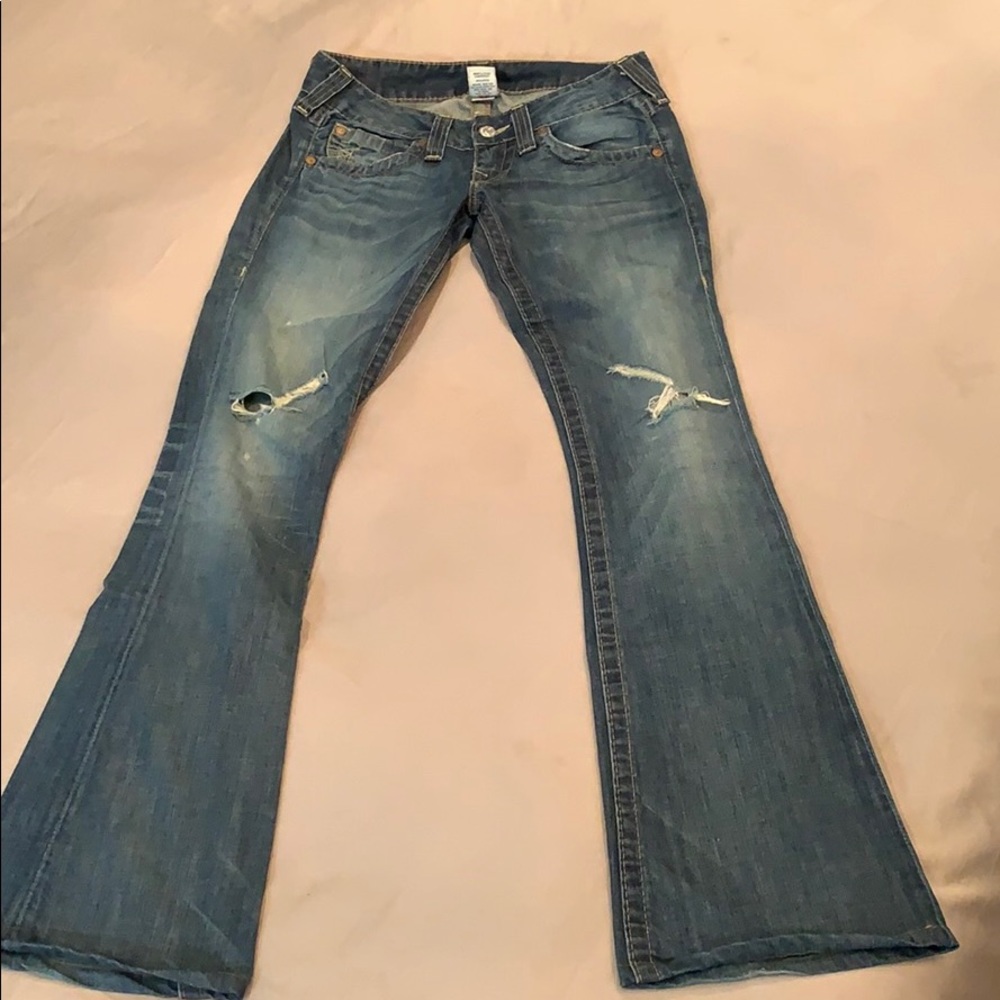 True Religion Bootcut Jeans. Like New. Size 27